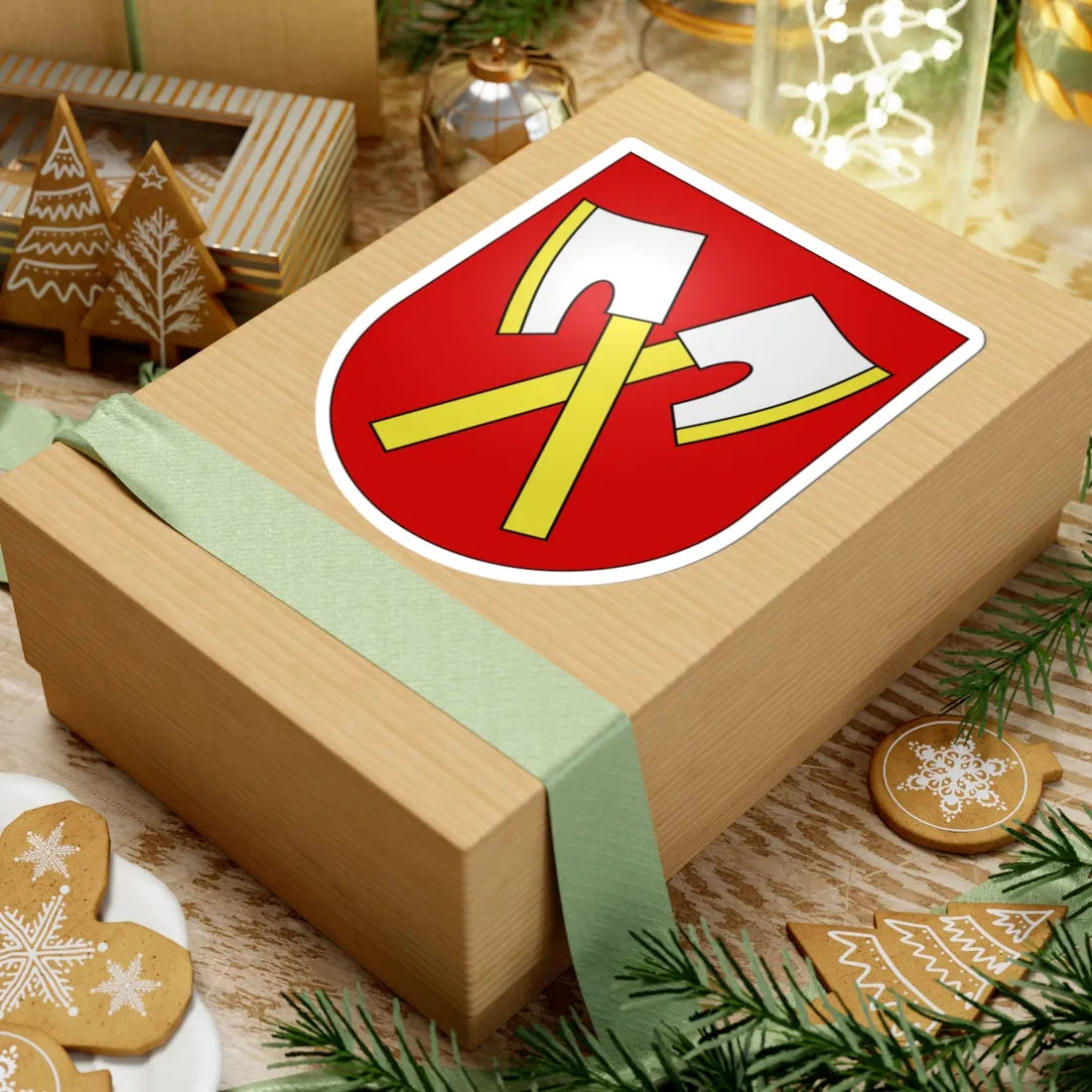 Biel district-coat of arms (Switzerland) (Coat of Arms) STICKER Vinyl Kiss-Cut Decal - The Sticker Space