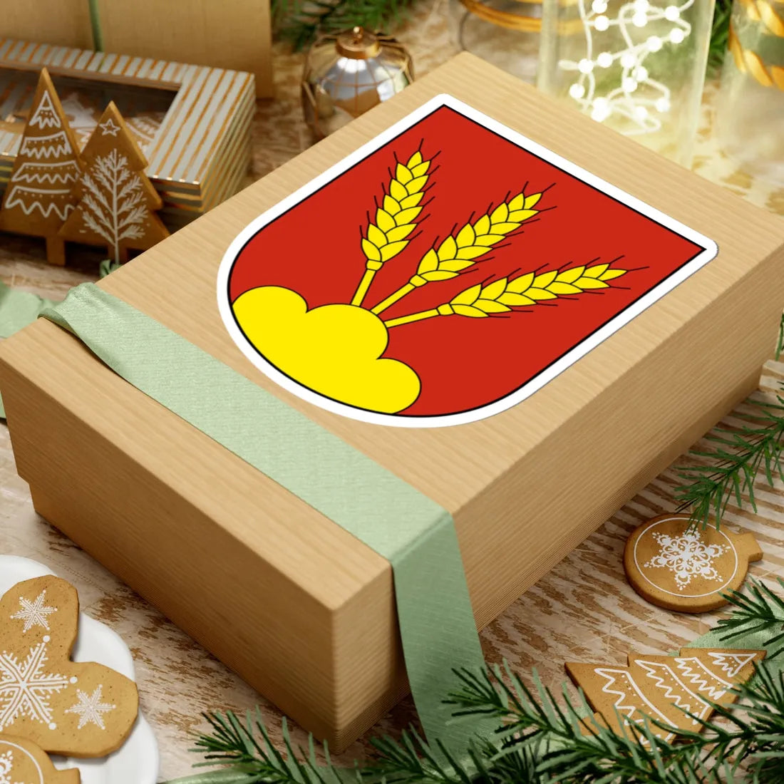 Biezwil-blazon (Switzerland) (Coat of Arms) STICKER Vinyl Kiss-Cut Decal - The Sticker Space