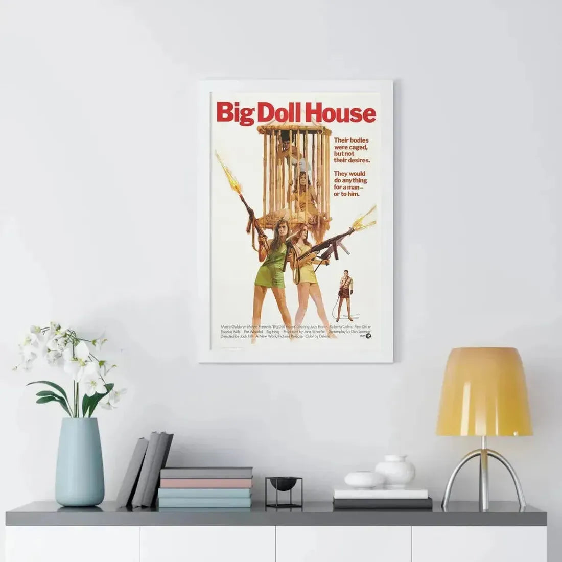 BIG DOLL HOUSE 1971 - Framed Movie Poster - The Sticker Space