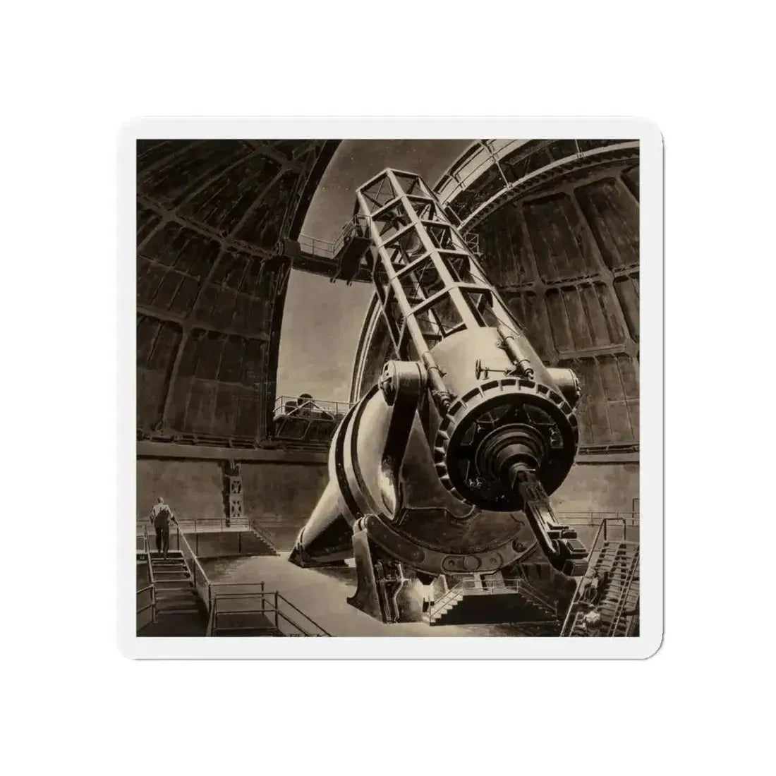 Big Eye, Original American Magazine interior illustration (Magazine Illustration) Refrigerator Magnet - The Sticker Space