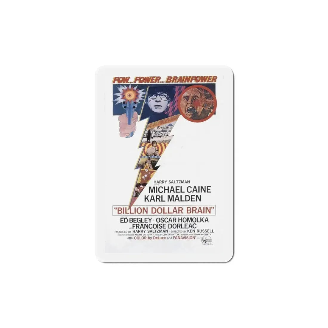Billion Dollar Brain 1967 Movie Poster Refrigerator Magnet - The Sticker Space