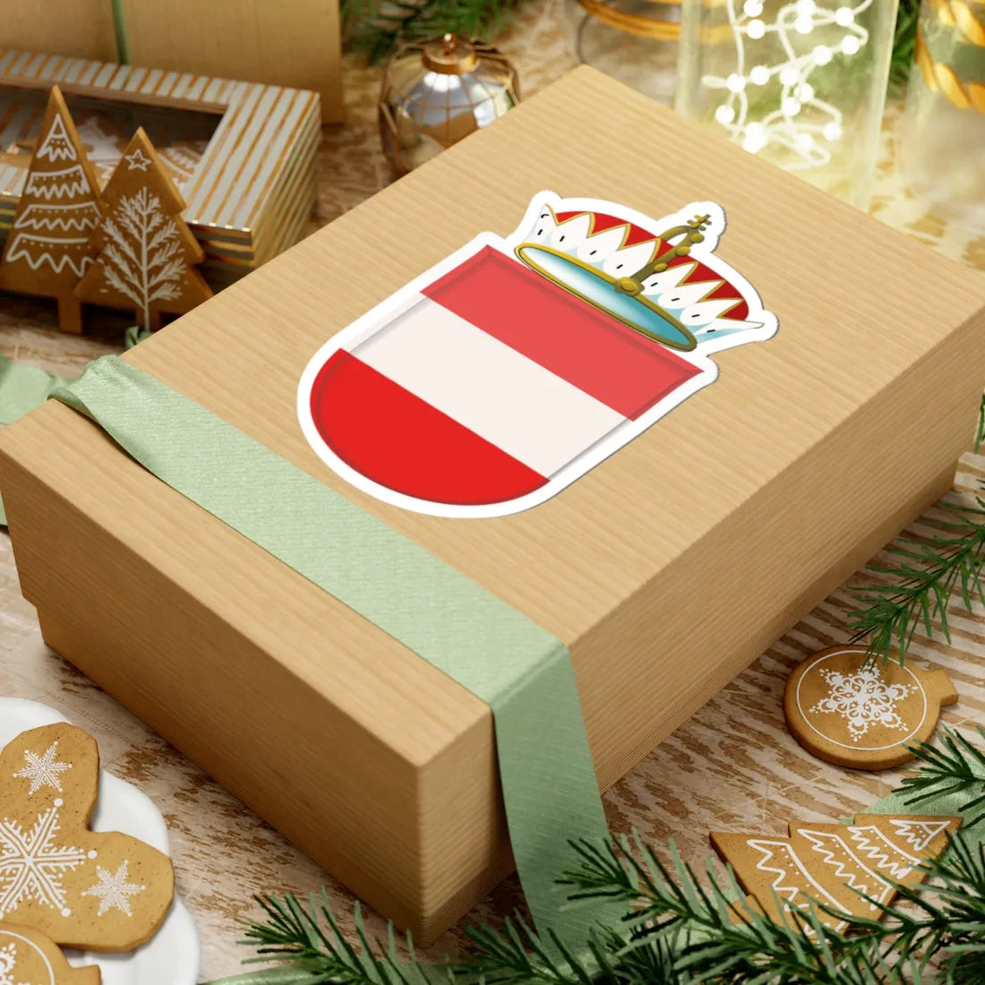 Bindenschild Privilegium maius 1512 (Austria) (Coat of Arms) STICKER Vinyl Kiss-Cut Decal - The Sticker Space