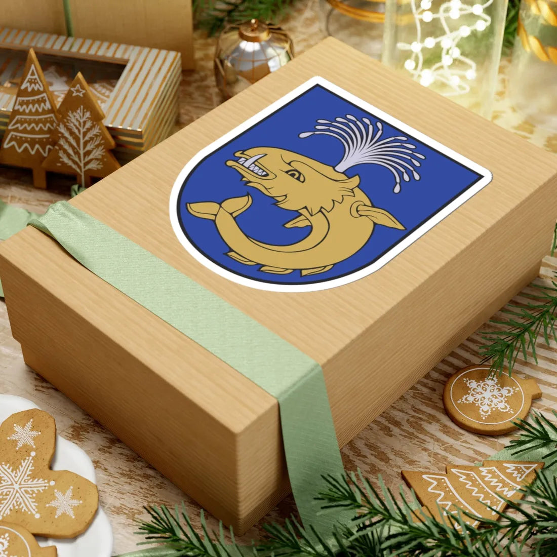 Birstonas COA (Lithuania) (Coat of Arms) STICKER Vinyl Kiss-Cut Decal - The Sticker Space