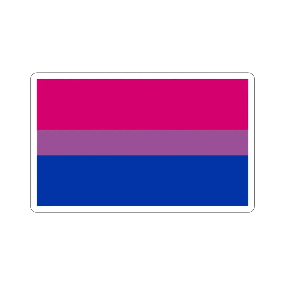 Bisexual Pride Flag STICKER Vinyl Die-Cut Decal - The Sticker Space