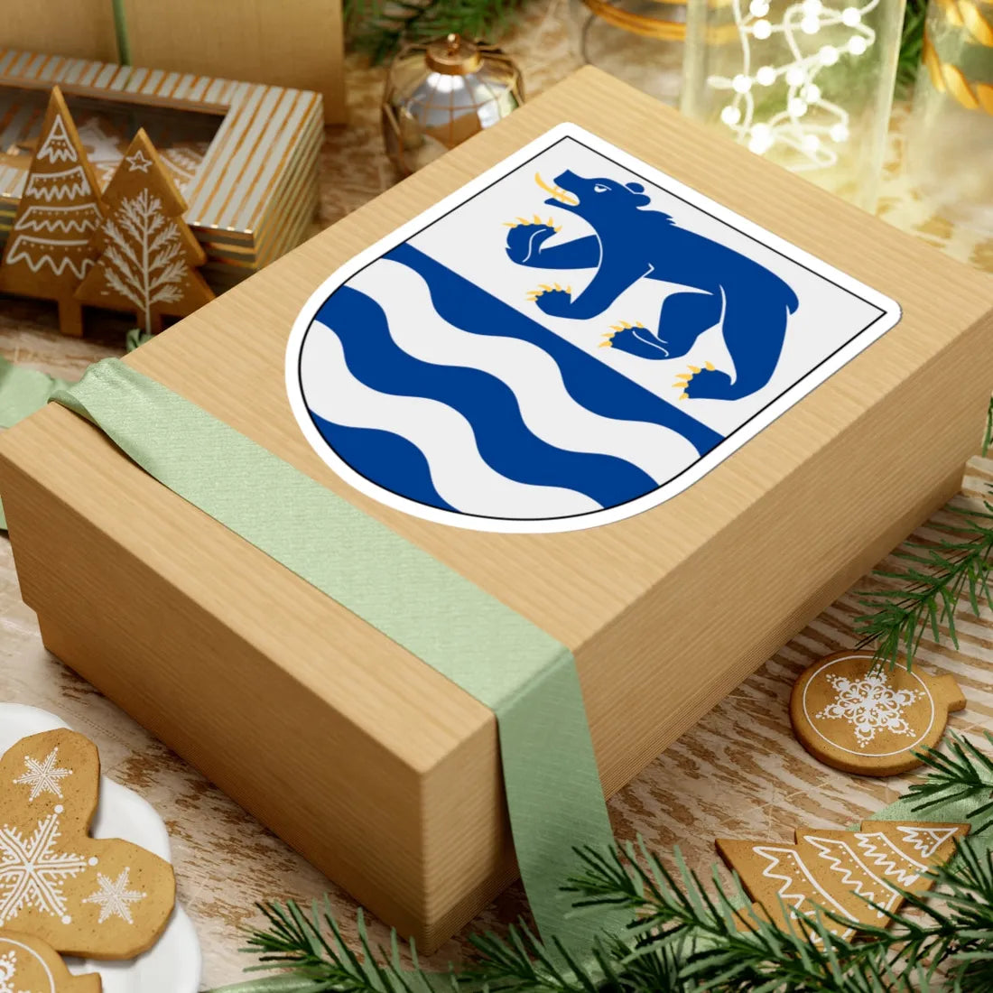 Björna vapen (Sweden) (Coat of Arms) STICKER Vinyl Kiss-Cut Decal - The Sticker Space