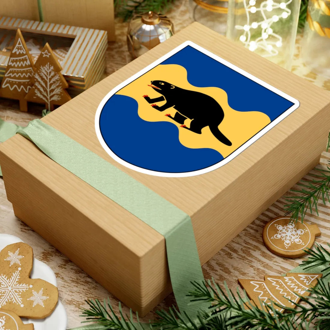 Bjurholm vapen (Sweden) (Coat of Arms) STICKER Vinyl Kiss-Cut Decal - The Sticker Space