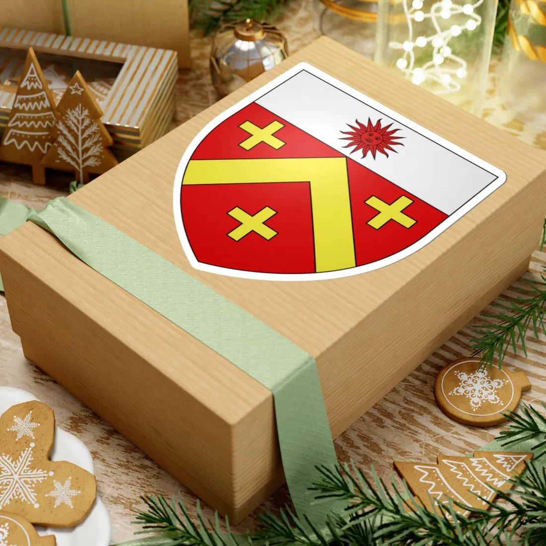 Blason Alrics (France) (Coat of Arms) STICKER Vinyl Kiss-Cut Decal - The Sticker Space