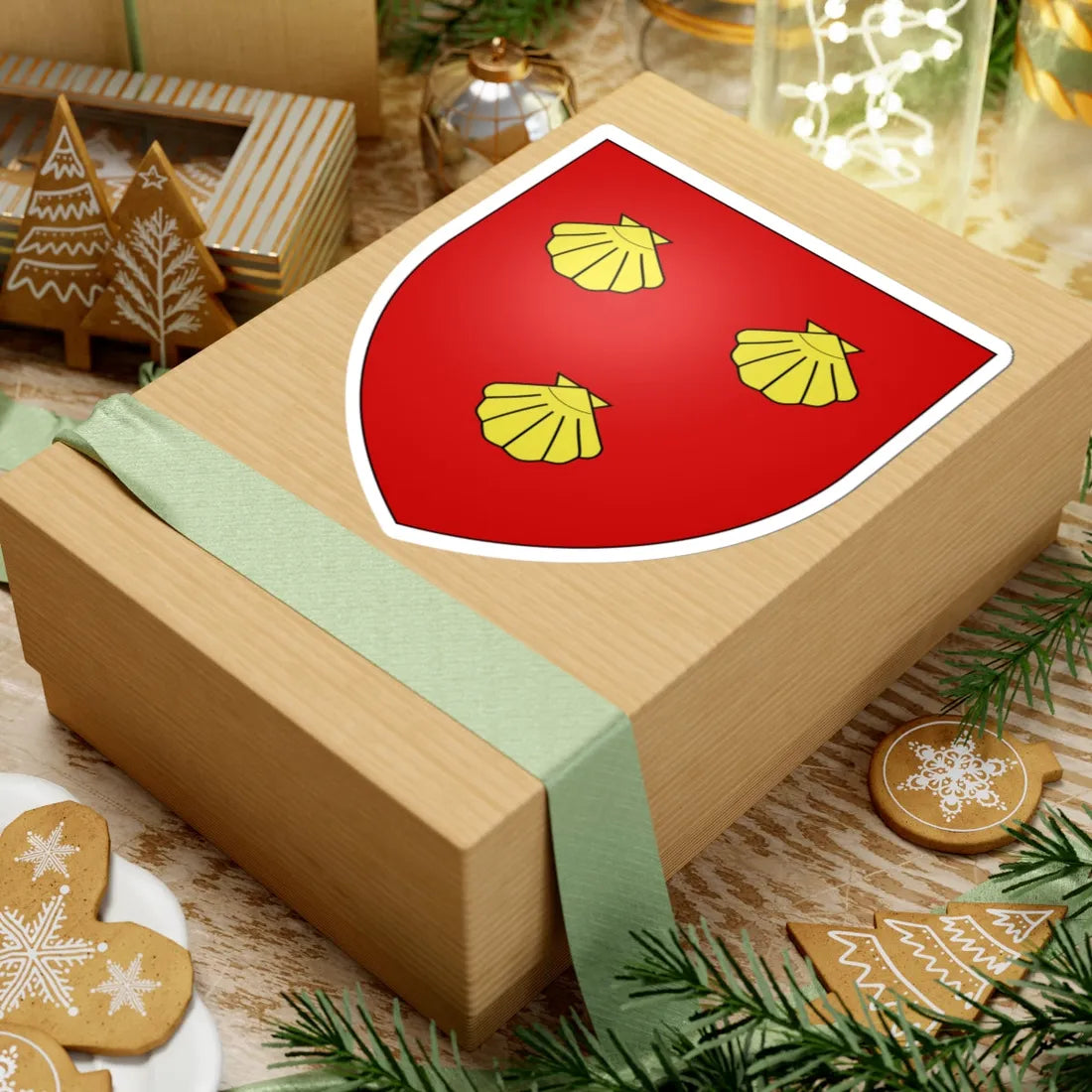 Blason Amanzé (France) (Coat of Arms) STICKER Vinyl Kiss-Cut Decal - The Sticker Space