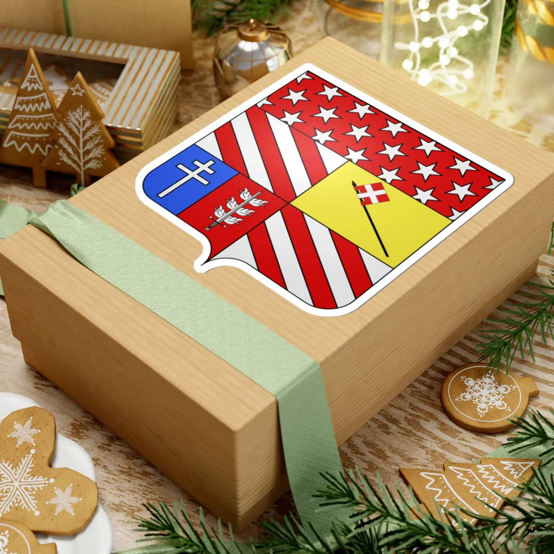 Blason Auguste Frédéric Louis Viesse de Marmont 1774-1852 duc de Raguse (France) (Coat of Arms) STICKER Vinyl Kiss-Cut Decal - The Sticker Space