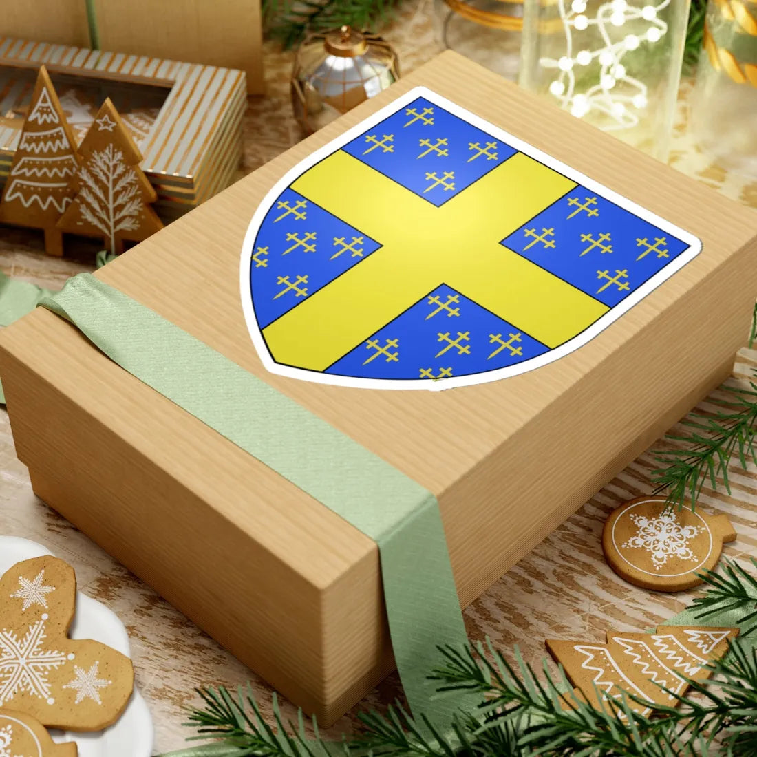 Blason Bertogne (Belgium) (Coat of Arms) STICKER Vinyl Kiss-Cut Decal - The Sticker Space