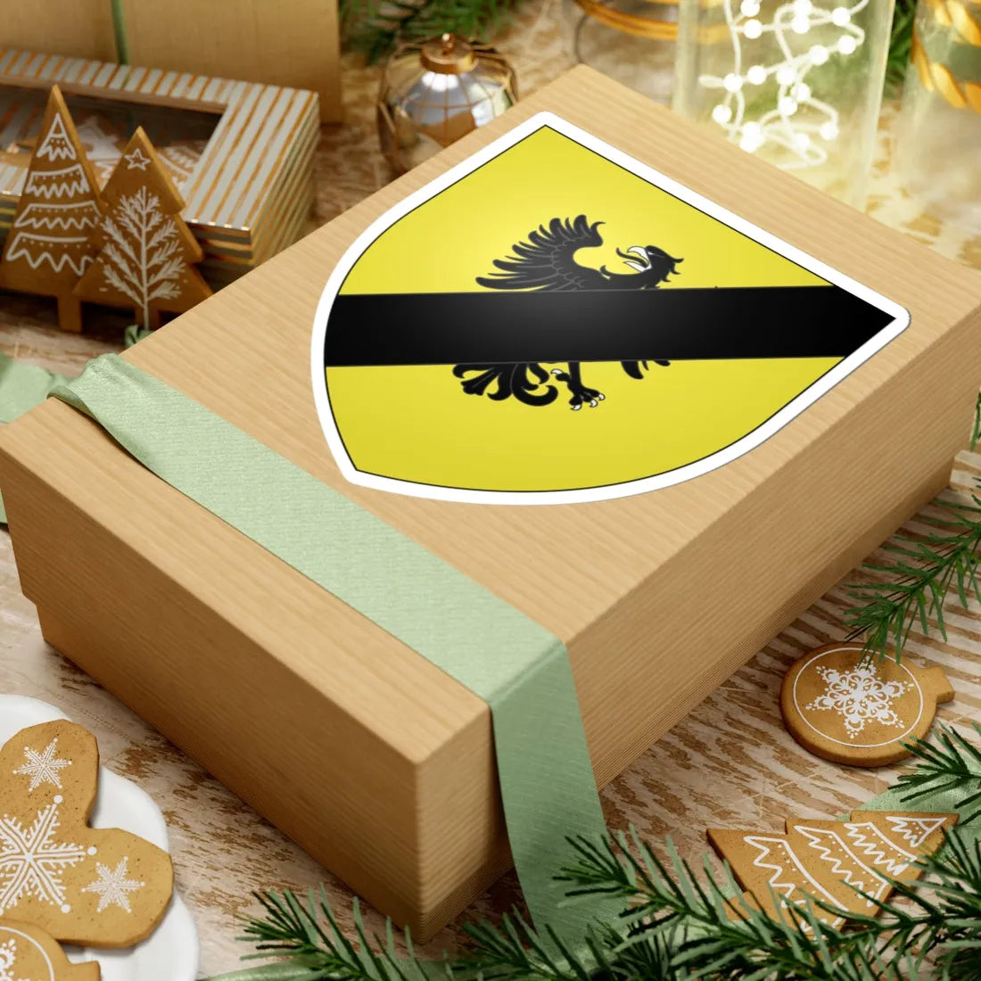 Blason famille fr Aimeri (France) (Coat of Arms) STICKER Vinyl Kiss-Cut Decal - The Sticker Space