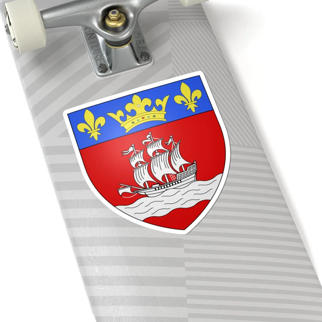 Blason ville ca Chicoutimi 1917 Québec (Canada) (Coat of Arms) STICKER Vinyl Kiss-Cut Decal - The Sticker Space