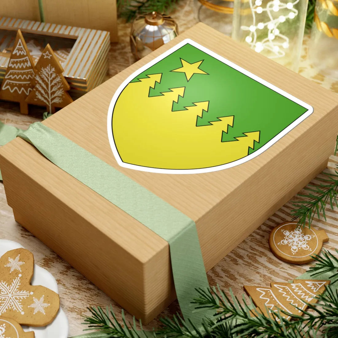 Blason ville ca Grand Sudbury Ontario (Canada) (Coat of Arms) STICKER Vinyl Kiss-Cut Decal - The Sticker Space