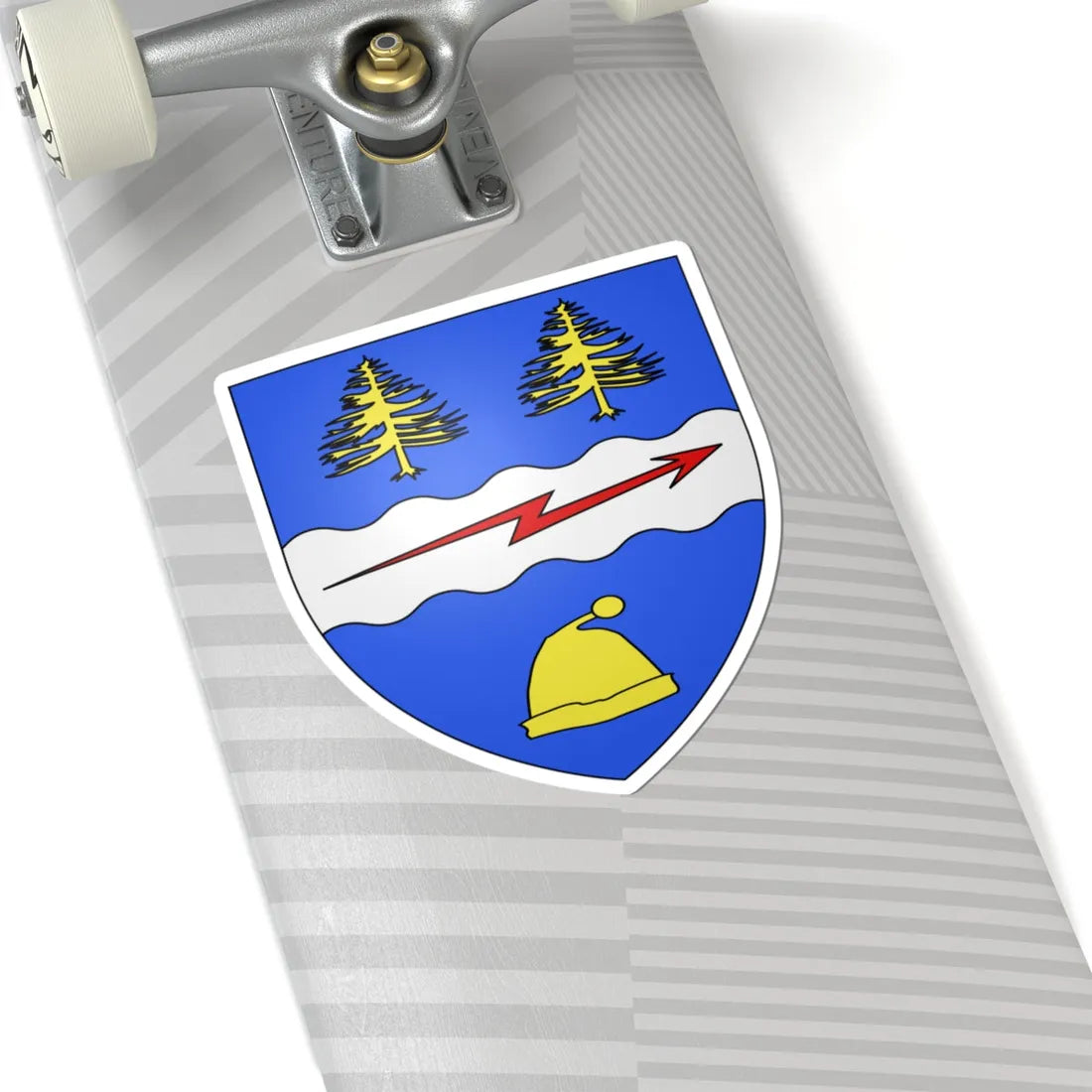 Blason ville ca La Tuque Québec (Canada) (Coat of Arms) STICKER Vinyl Kiss-Cut Decal - The Sticker Space