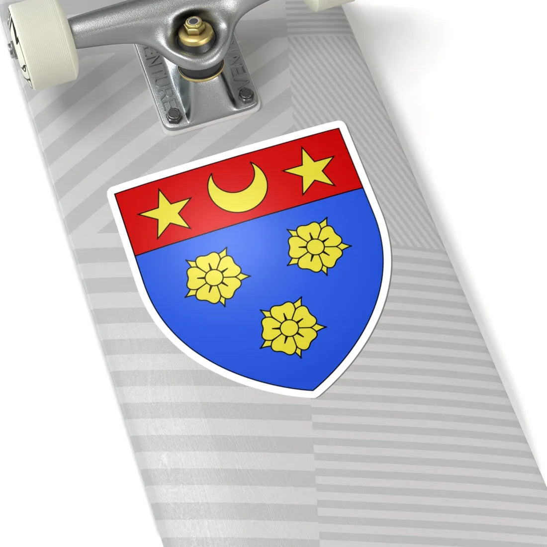 Blason ville ca Longueuil Québec (Canada) (Coat of Arms) STICKER Vinyl Kiss-Cut Decal - The Sticker Space