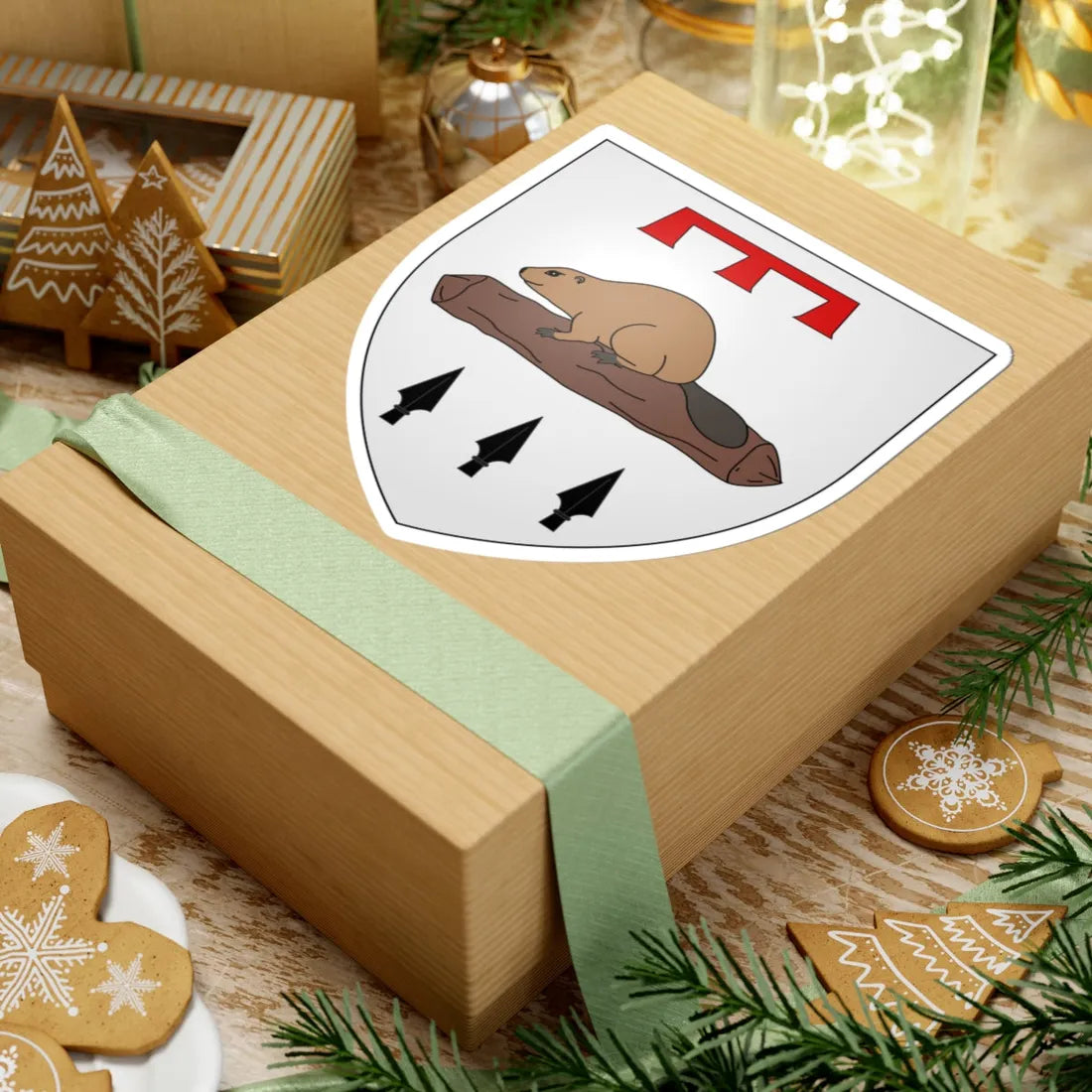 Blason ville ca Matane Québec (Canada) (Coat of Arms) STICKER Vinyl Kiss-Cut Decal - The Sticker Space