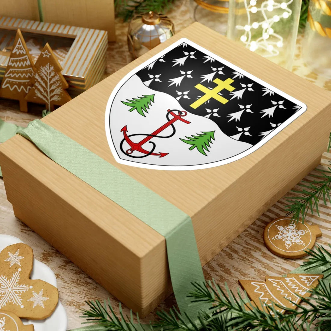 Blason ville ca Rimouski Québec (Canada) (Coat of Arms) STICKER Vinyl Kiss-Cut Decal - The Sticker Space