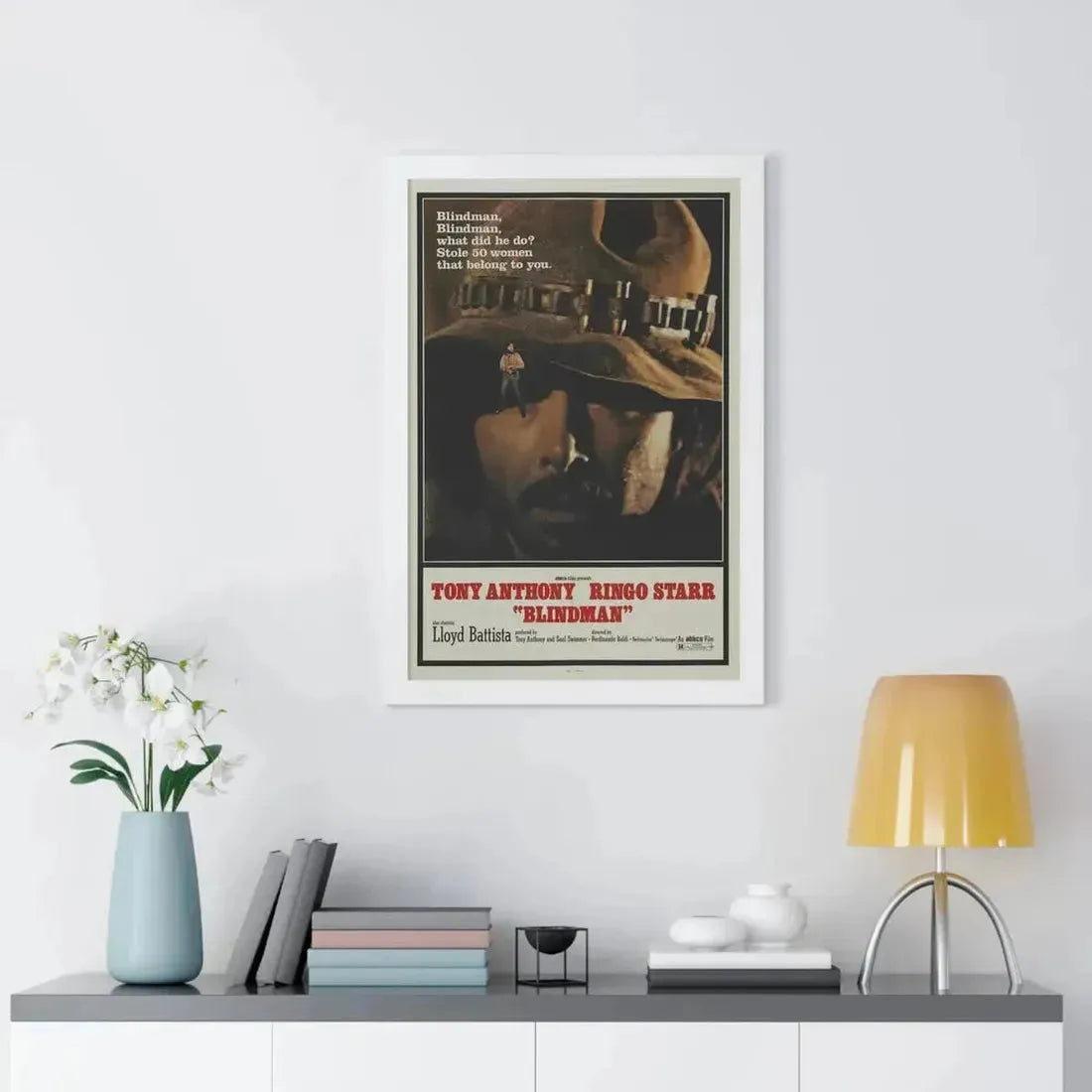 BLINDMAN 1971 - Framed Movie Poster - The Sticker Space