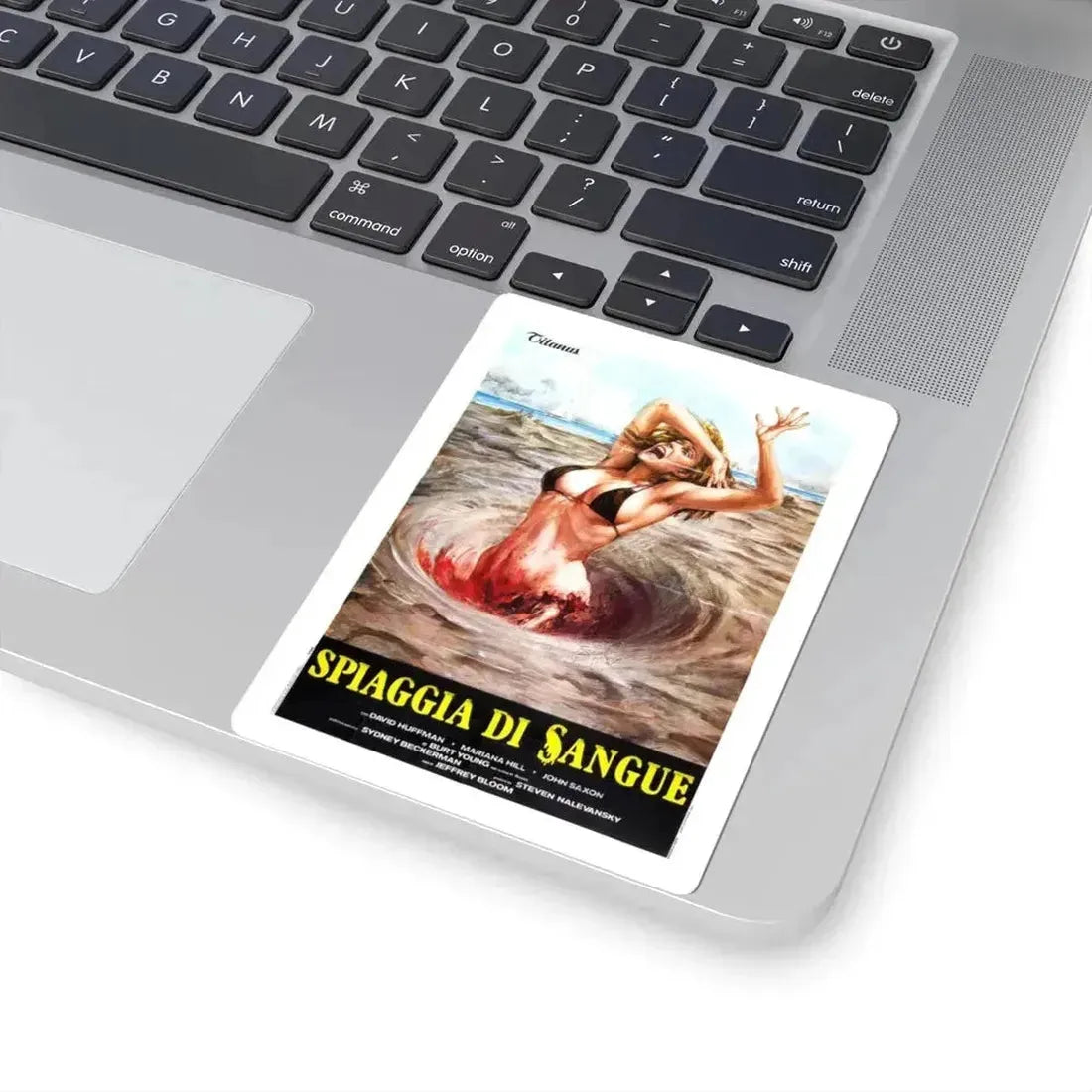 BLOOD BEACH (ITALIAN) 1981 Movie Poster - STICKER Vinyl Kiss-Cut Decal - The Sticker Space