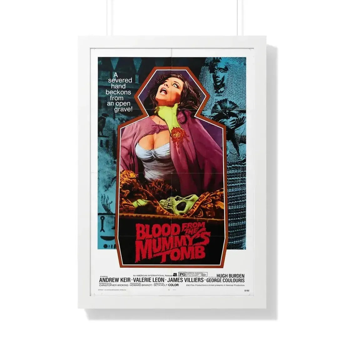 BLOOD FROM THE MUMMY'S TOMB 1971 - Framed Movie Poster - The Sticker Space