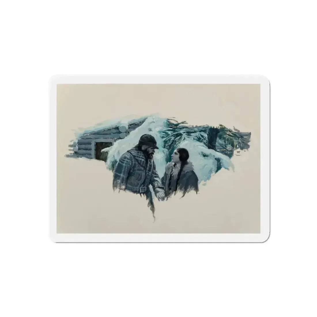 Bold Promises (Magazine Illustration) Refrigerator Magnet - The Sticker Space