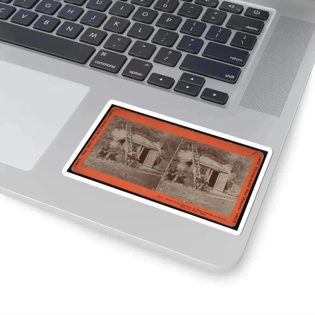 Bomb-Proof Quarters of Major Strong, at Dutch Gap, Va., July, 1864 (U.S. Civil War) STICKER Vinyl Kiss-Cut Decal - The Sticker Space