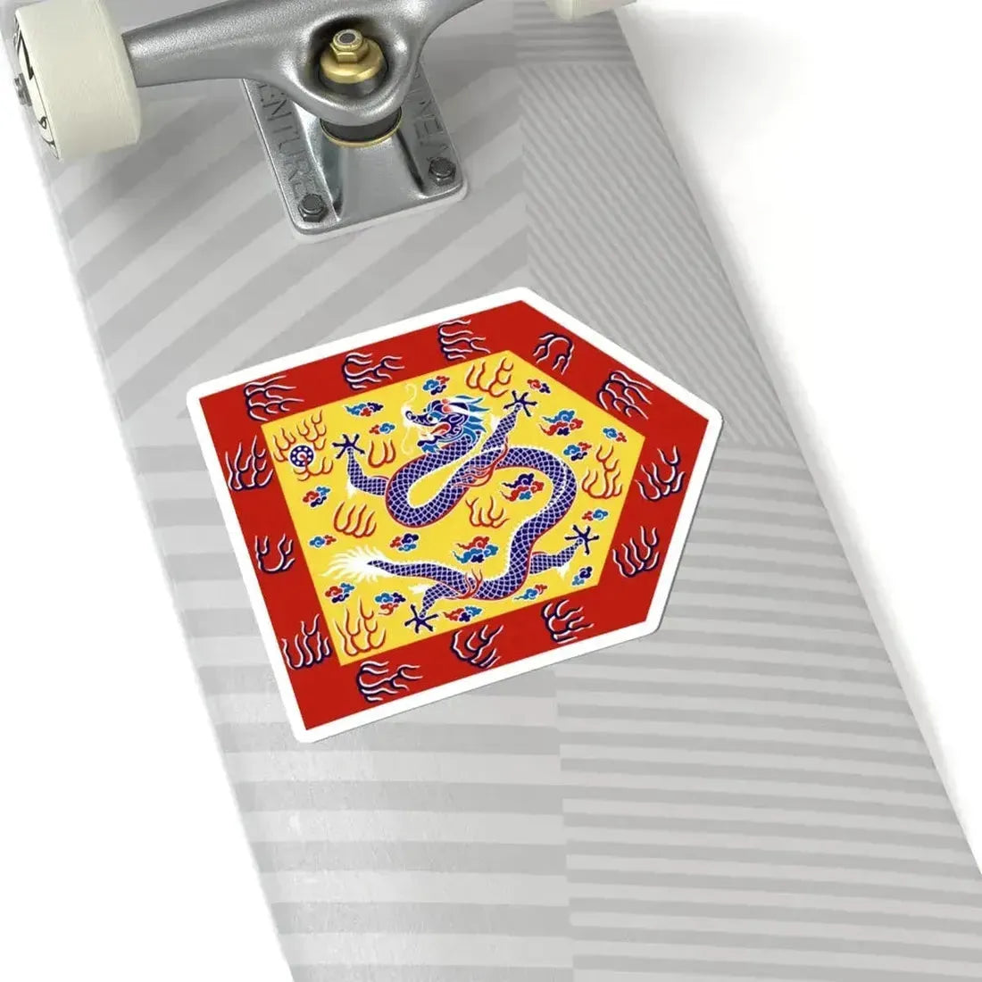 Bordered Yellow Banner (China) STICKER Vinyl Kiss-Cut Decal - The Sticker Space