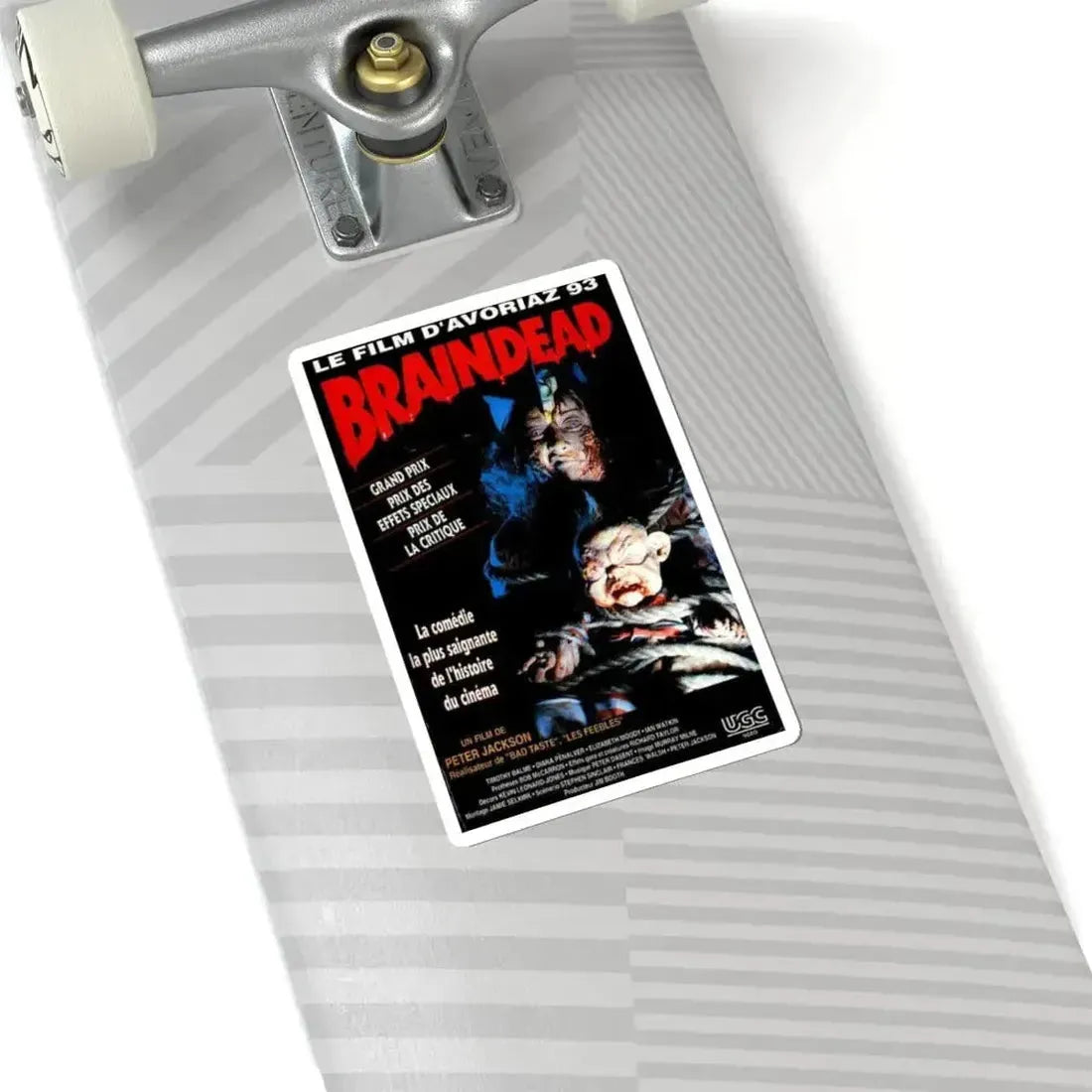 BRAINDEAD (DEAD ALIVE) - FRENCH 1992 Movie Poster - STICKER Vinyl Kiss-Cut Decal - The Sticker Space