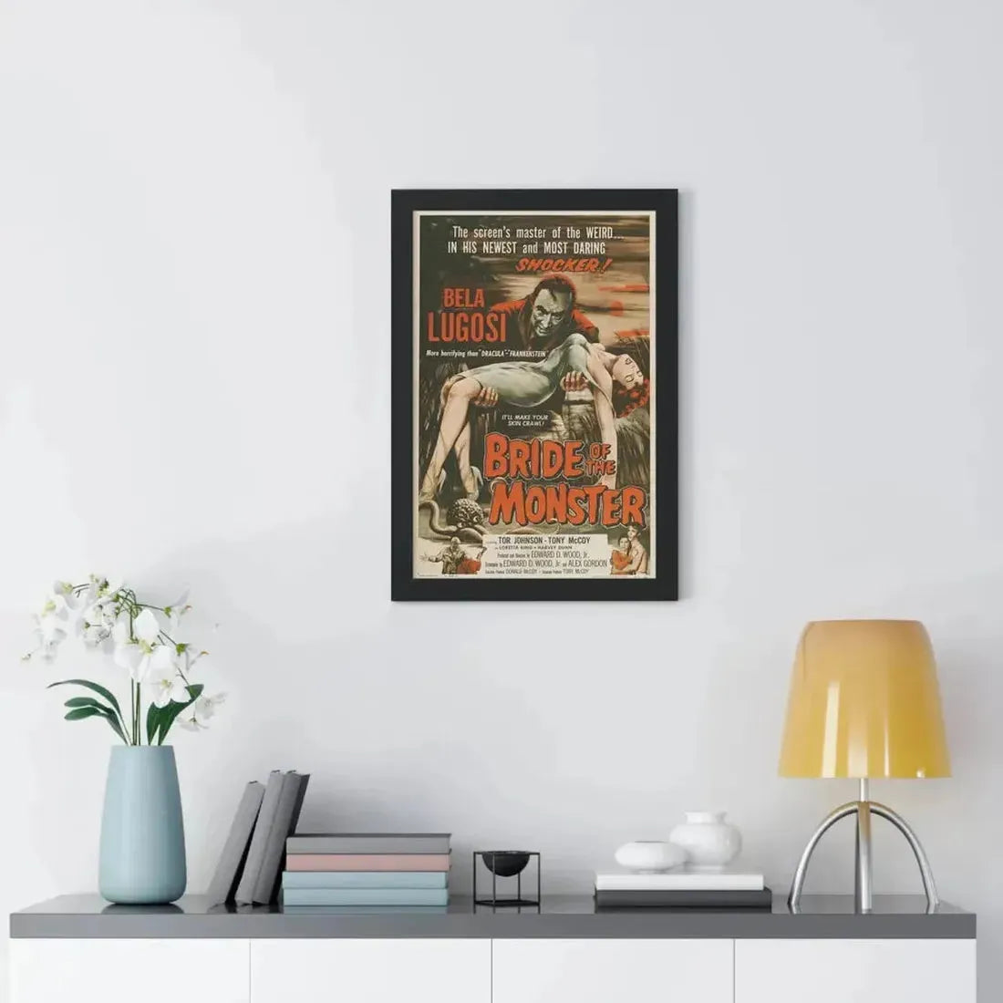 BRIDE OF THE MONSTER 1955 - Framed Movie Poster - The Sticker Space