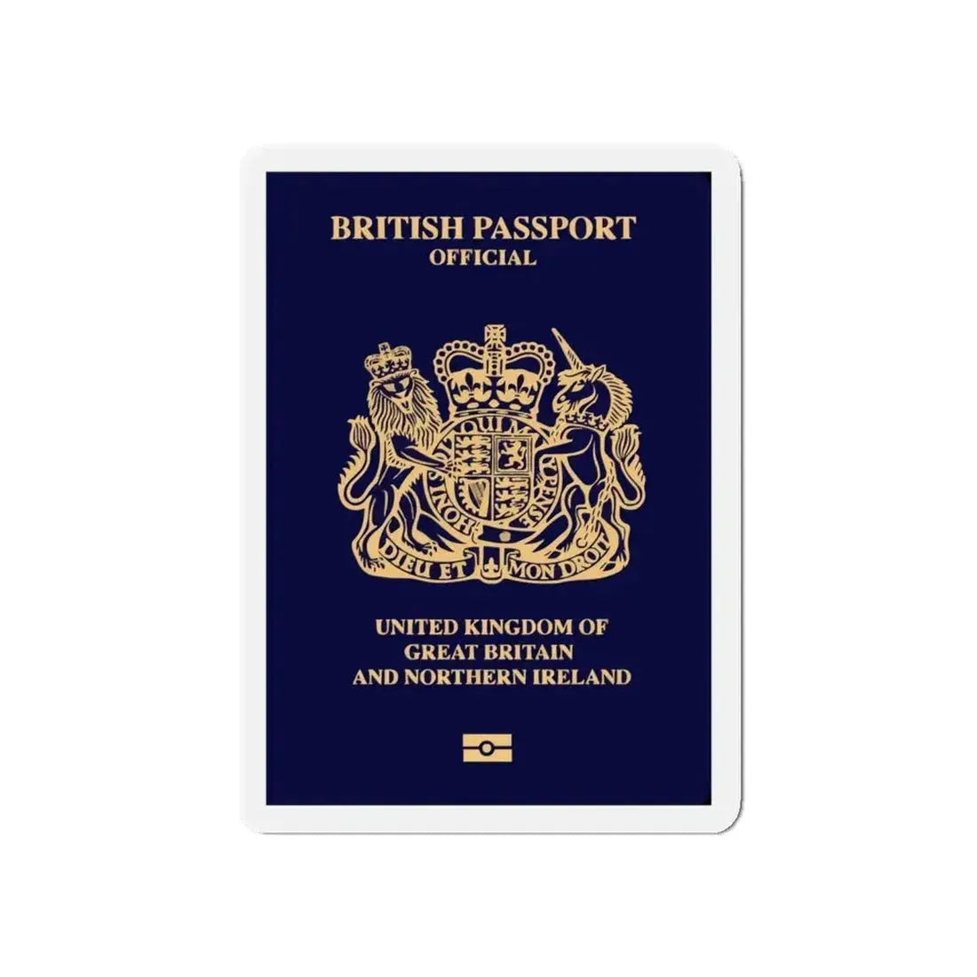 British Passport 2020 (Official) - Refrigerator Magnet - The Sticker Space
