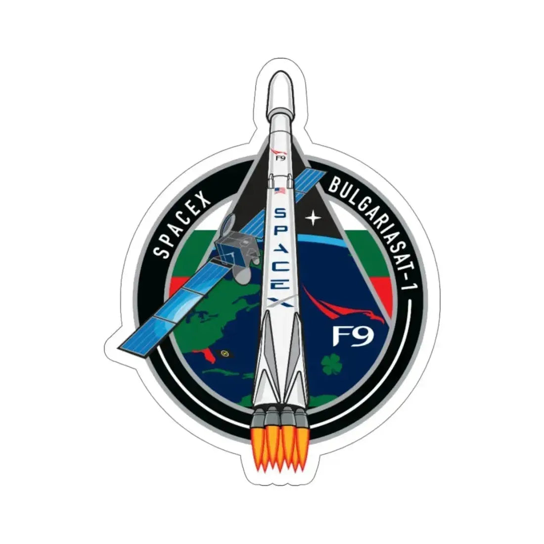 BulgariaSat-1 (SpaceX) STICKER Vinyl Die-Cut Decal - The Sticker Space