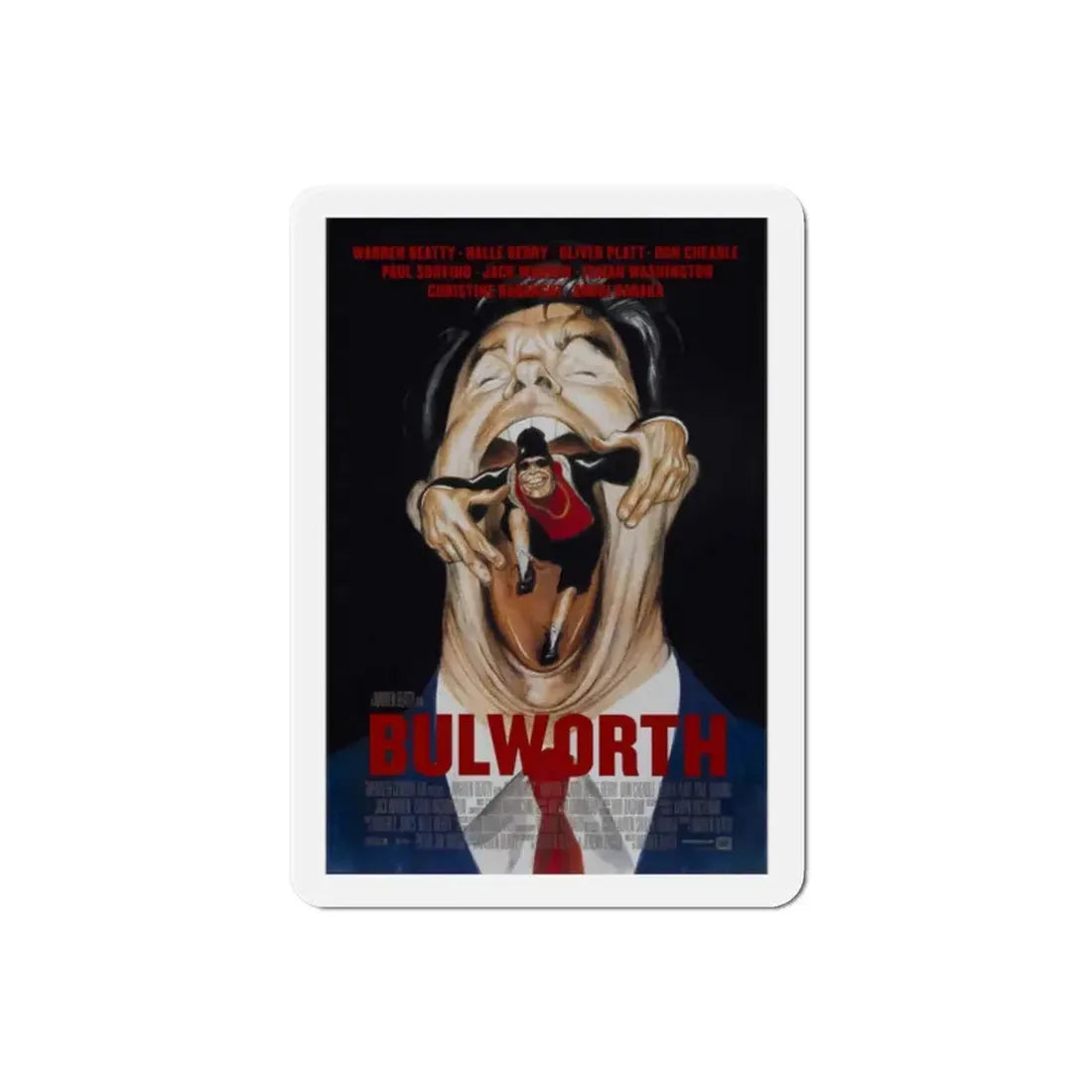 Bulworth 1998 Movie Poster Refrigerator Magnet - The Sticker Space