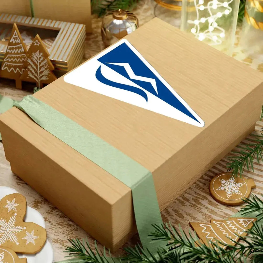 Burgee of Moss Seilforening (Norway) STICKER Vinyl Kiss-Cut Decal - The Sticker Space