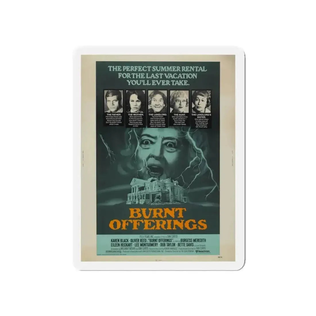 BURNT OFFERINGS 1976 Movie Poster - Refrigerator Magnet - The Sticker Space