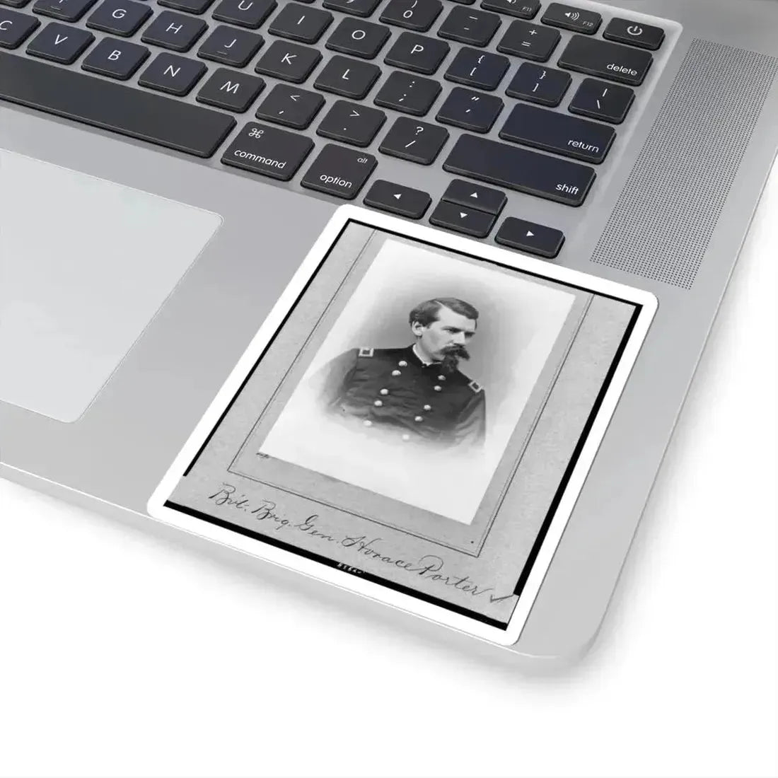 Bv't. Brig. Gen. Horace Porter, Half-Length Portrait, Facing Right (U.S. Civil War) STICKER Vinyl Kiss-Cut Decal - The Sticker Space