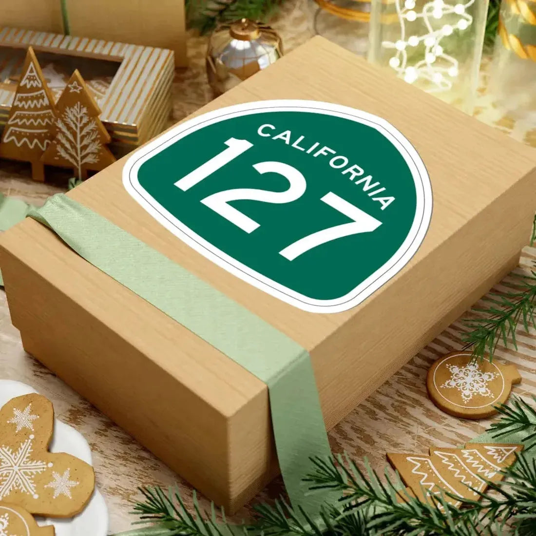 California 127 (California) (Road Sign) STICKER Vinyl Kiss-Cut Decal - The Sticker Space