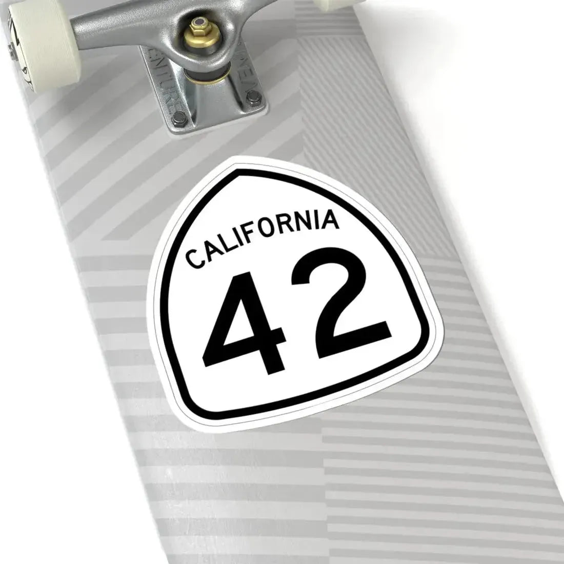 California 42 1957 (California) (Road Sign) STICKER Vinyl Kiss-Cut Decal - The Sticker Space