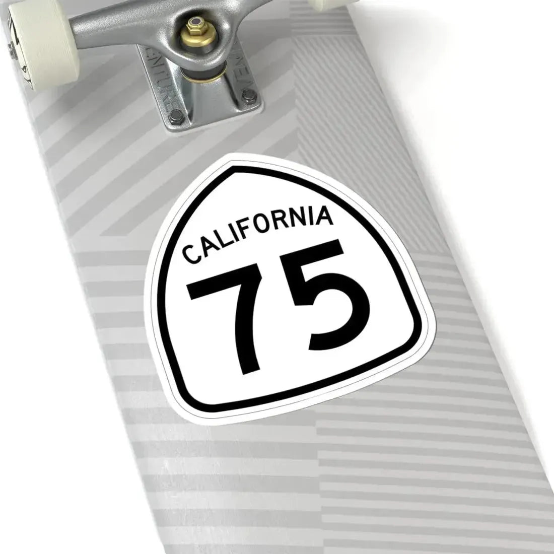 California 75 1957 (California) (Road Sign) STICKER Vinyl Kiss-Cut Decal - The Sticker Space