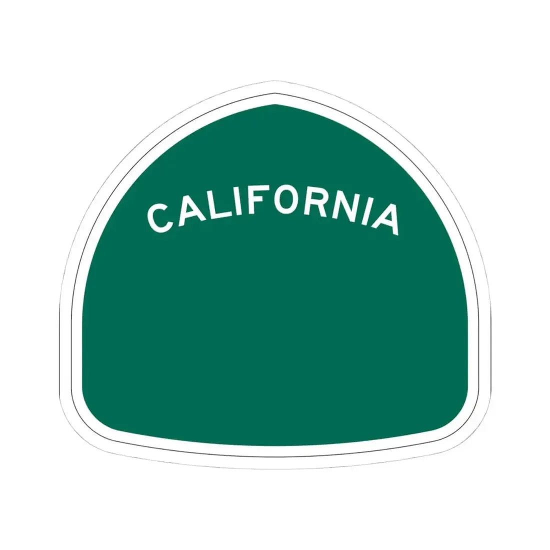 California blank wide (California) (Road Sign) STICKER Vinyl Kiss-Cut Decal - The Sticker Space