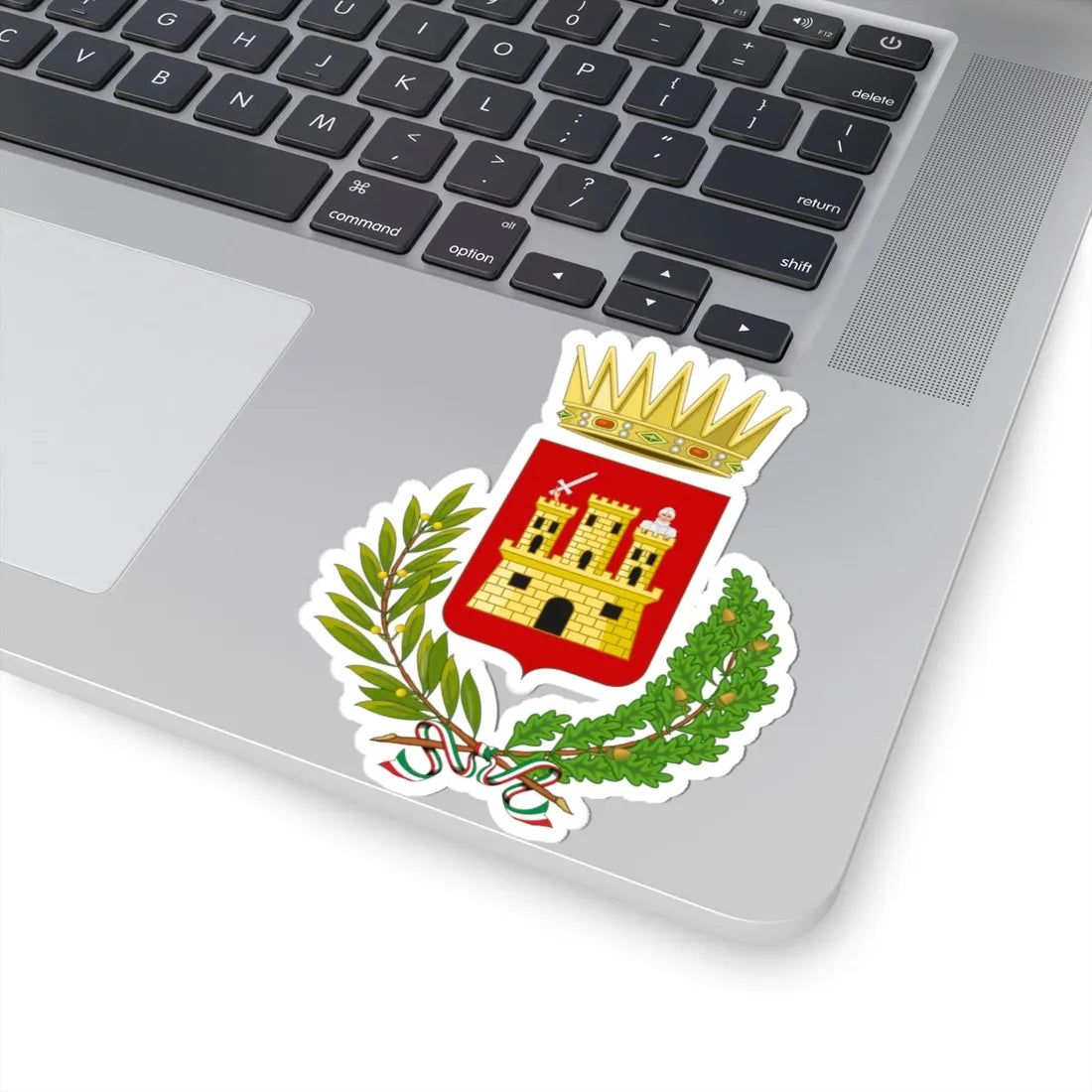 Caltanissetta-Stemma (Italy) (Coat of Arms) STICKER Vinyl Kiss-Cut Decal - The Sticker Space