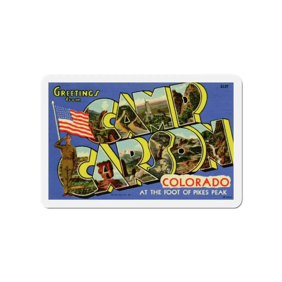 Camp Carson Colorado (Greeting Postcards) Refrigerator Magnet - The Sticker Space