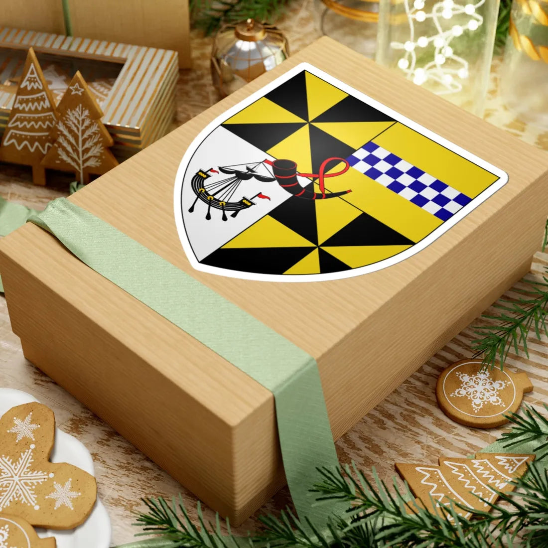 Campbell of Glenfalloch arms (Scotland) (Coat of Arms) STICKER Vinyl Kiss-Cut Decal - The Sticker Space