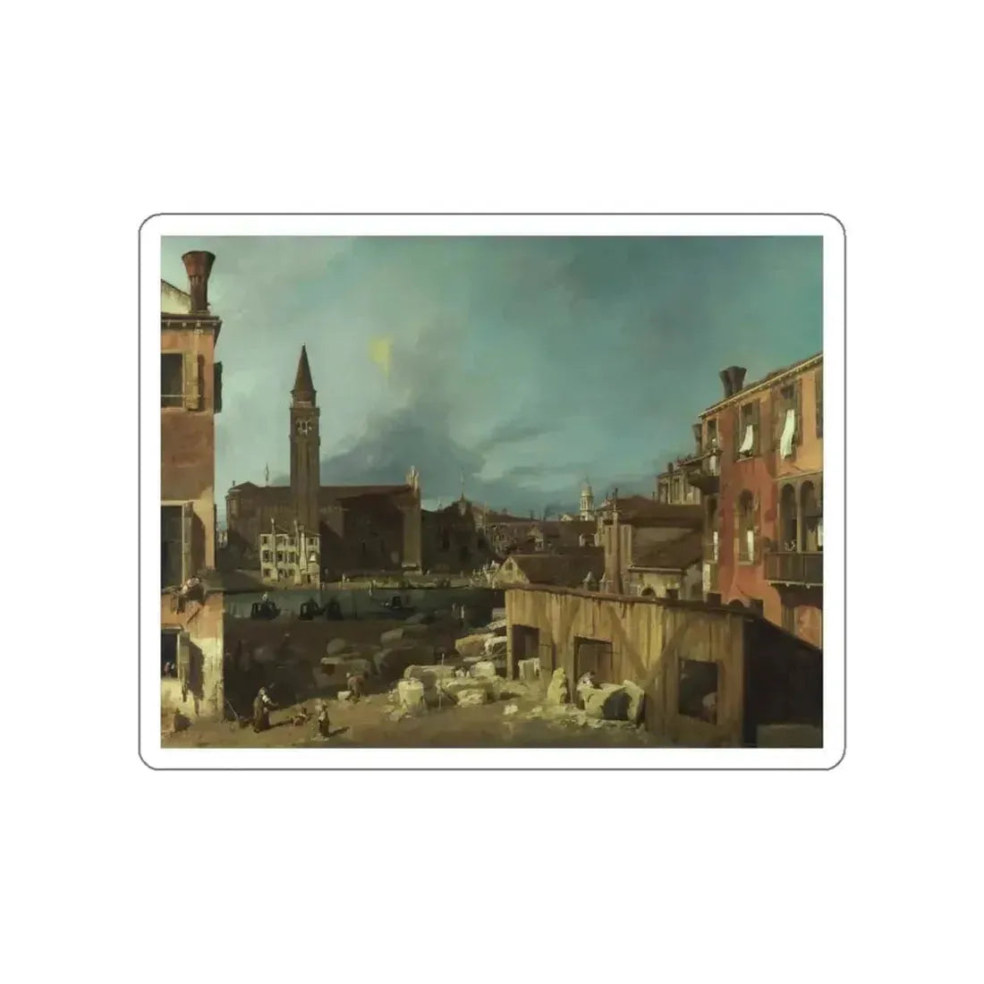 CANALETTO - The Stonemason's Yard (Artwork) STICKER Vinyl Die-Cut Decal - The Sticker Space