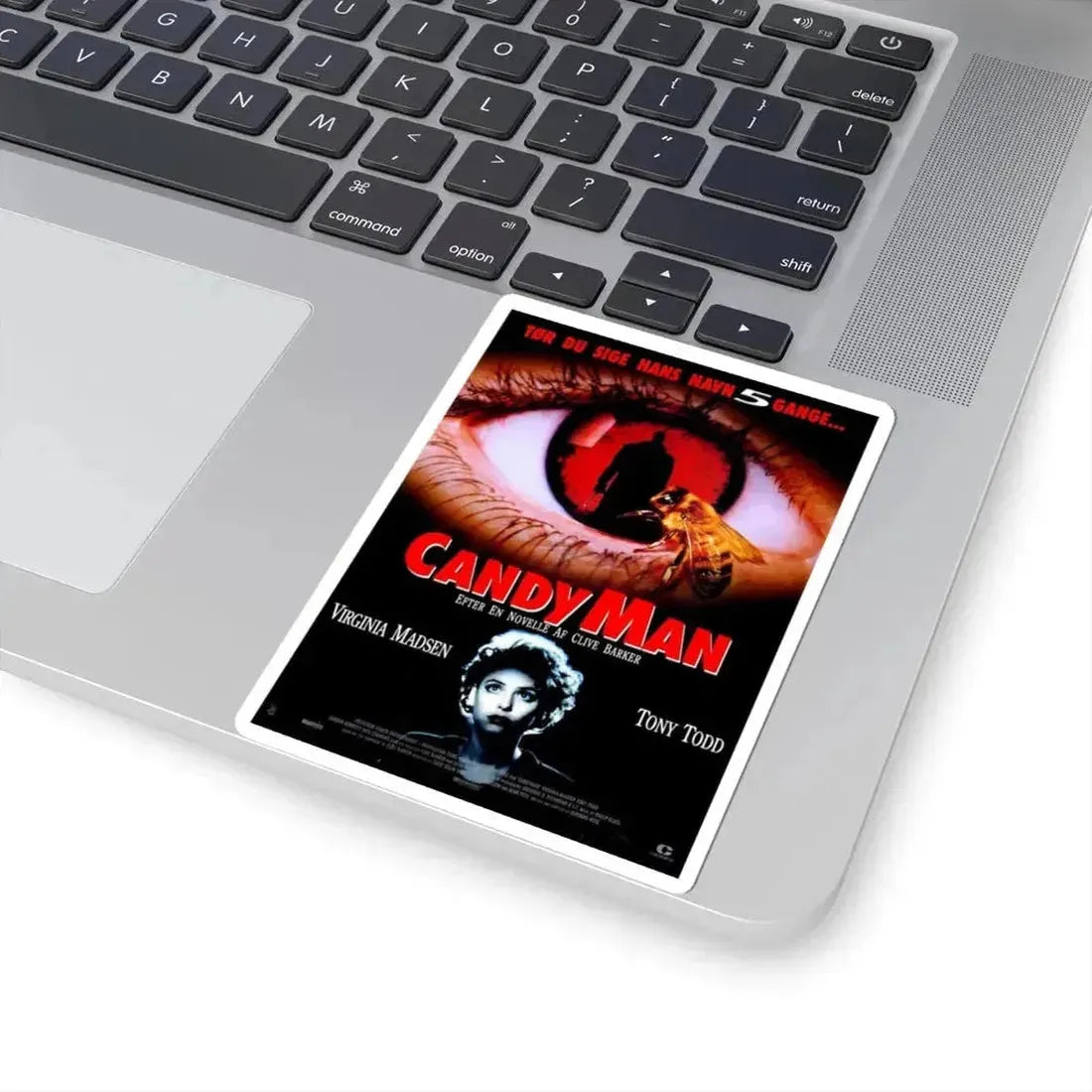 CANDYMAN (DANISH) 1992 Movie Poster - STICKER Vinyl Kiss-Cut Decal - The Sticker Space