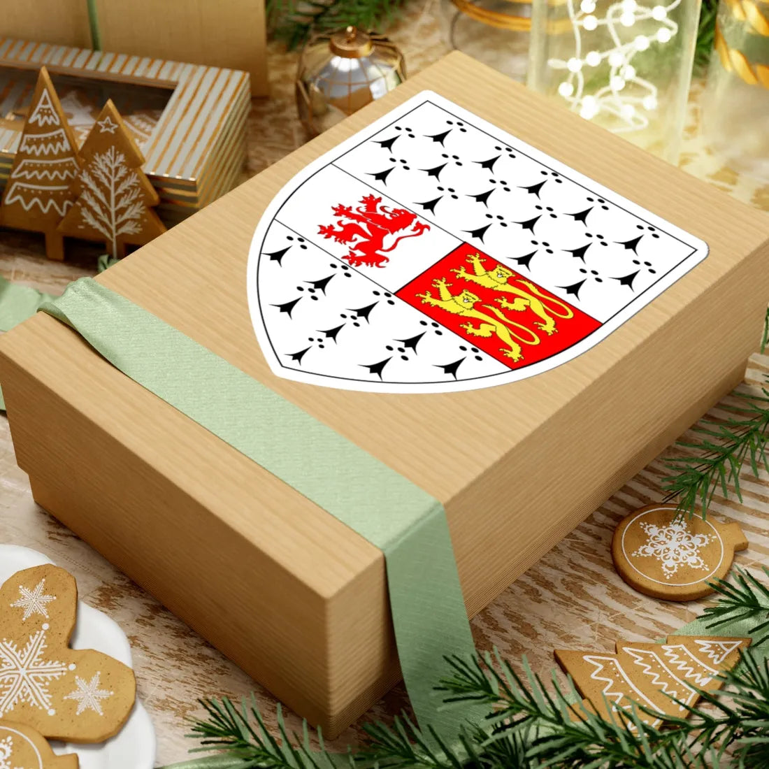 Carlow County Crest (Ireland) (Coat of Arms) STICKER Vinyl Kiss-Cut Decal - The Sticker Space