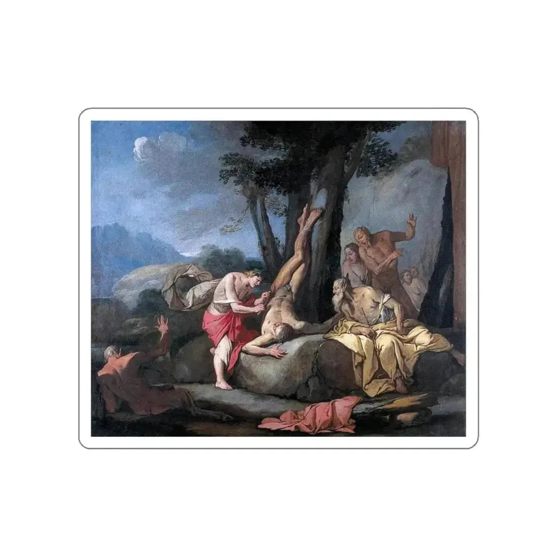 CARPIONI, Giulio - Apollo and Marsyas (Artwork) STICKER Vinyl Die-Cut Decal - The Sticker Space