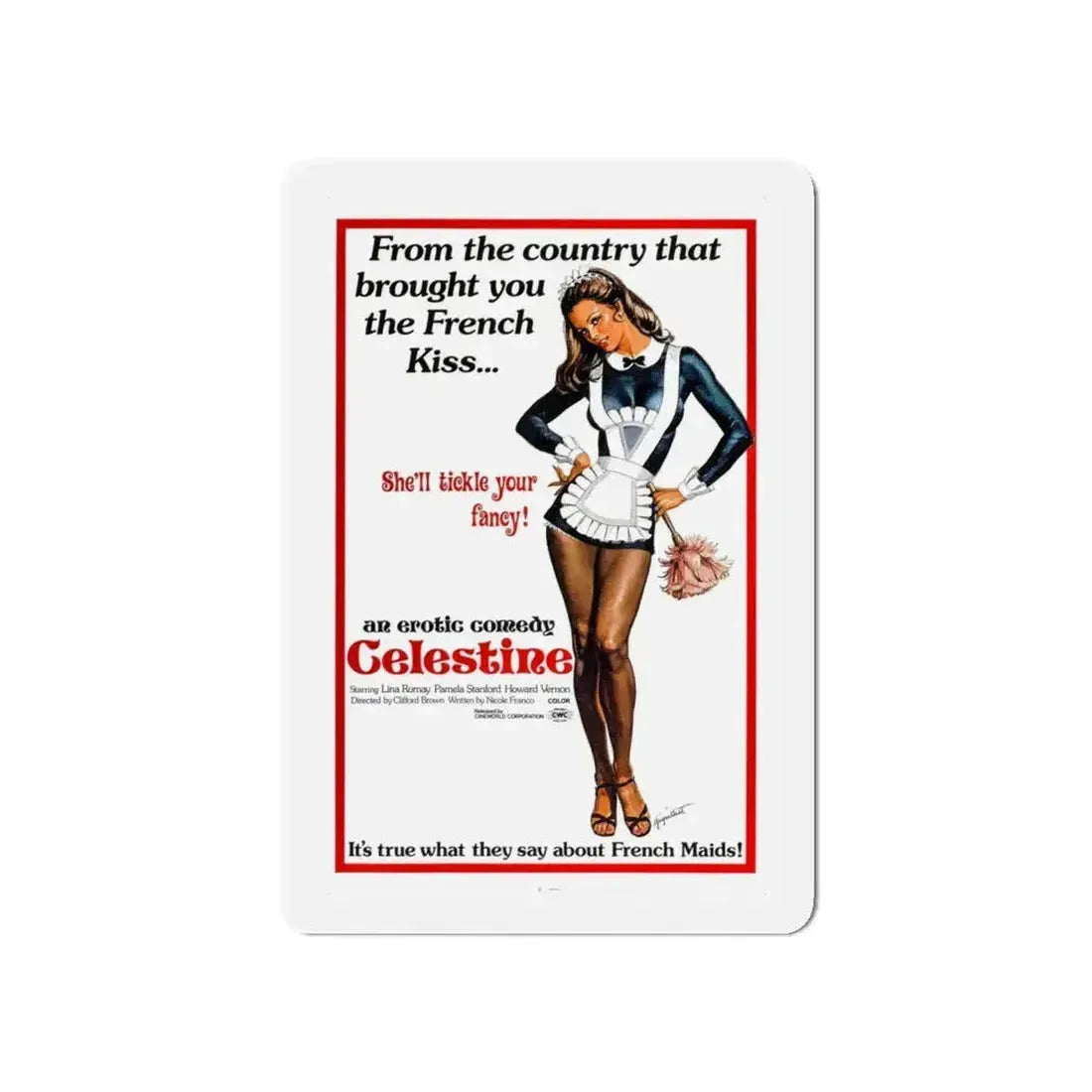 CELESTINE 1974 Movie Poster - Refrigerator Magnet - The Sticker Space