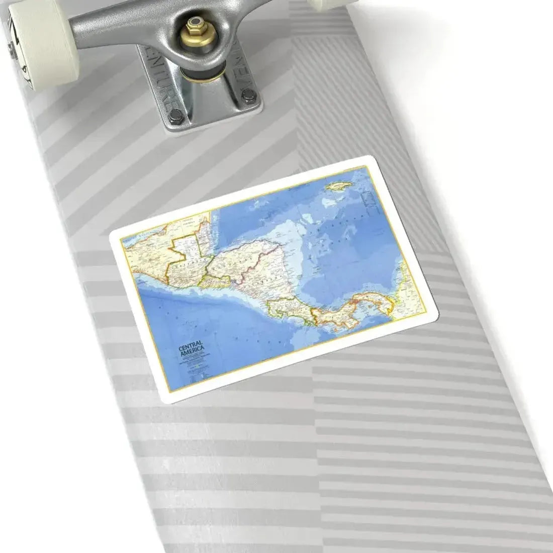 Central America (1973) (Map) STICKER Vinyl Kiss-Cut Decal - The Sticker Space