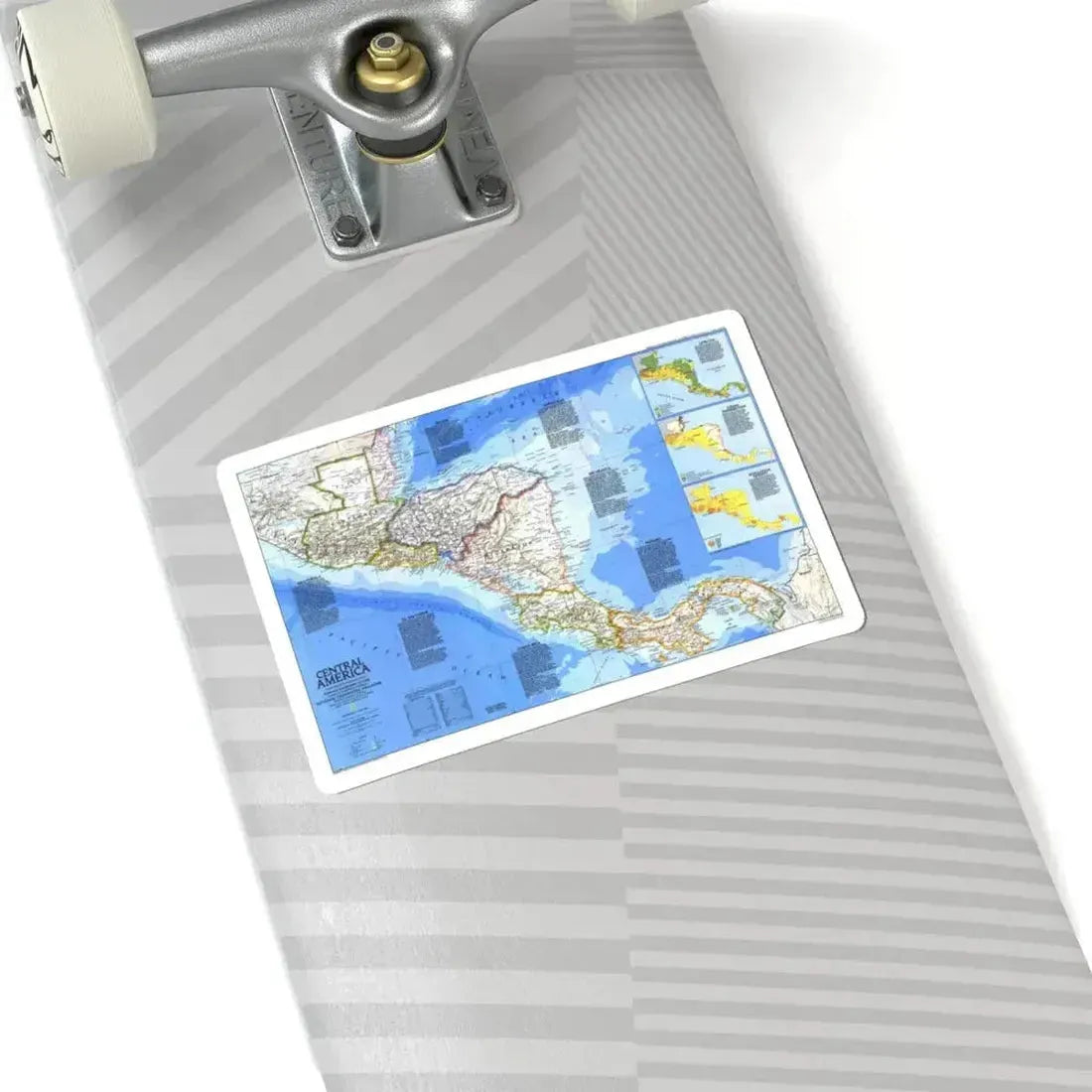 Central America (1986) (Map) STICKER Vinyl Kiss-Cut Decal - The Sticker Space