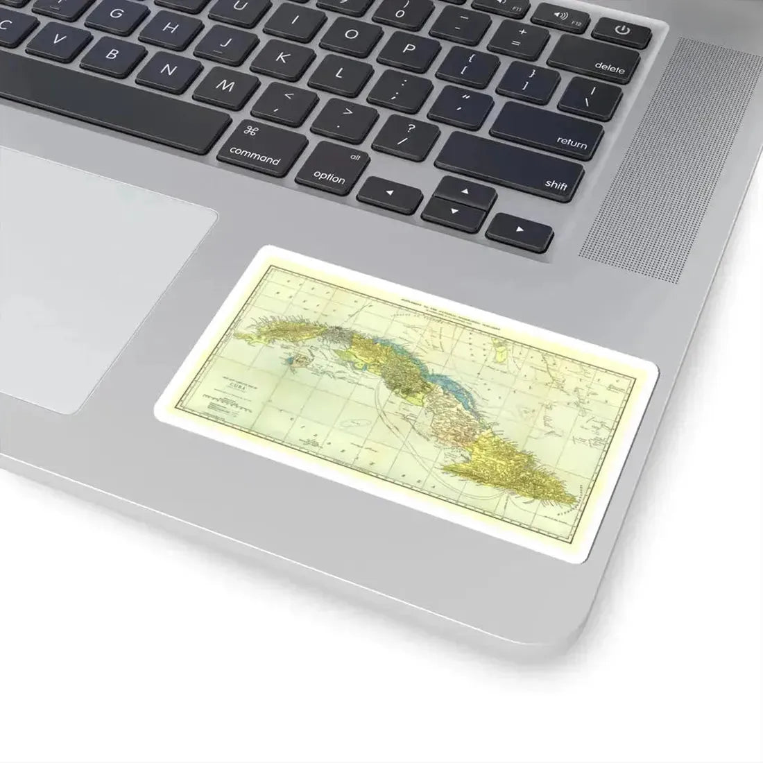 Central America - Cuba (1906) (Map) STICKER Vinyl Kiss-Cut Decal - The Sticker Space